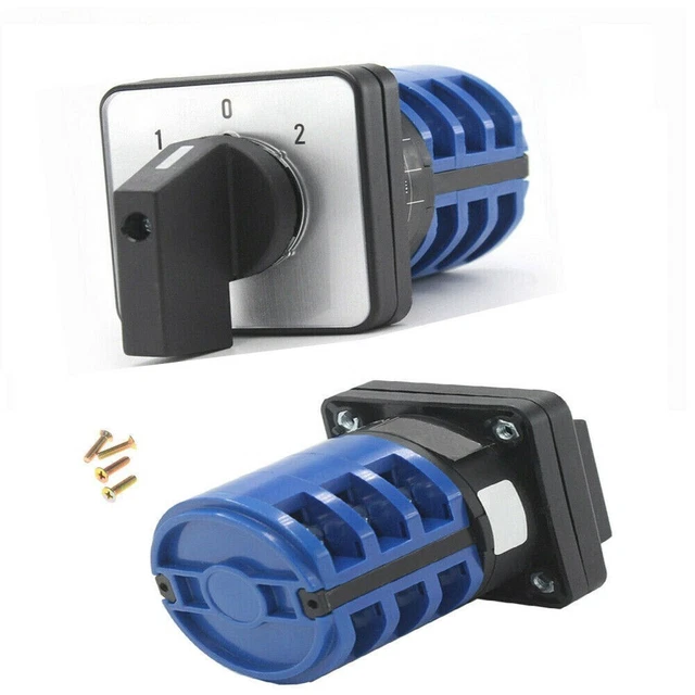 LW26-20A/32A 3POSITIONS ON-OFF-ON/ Changeover Selector Control Rotary ...