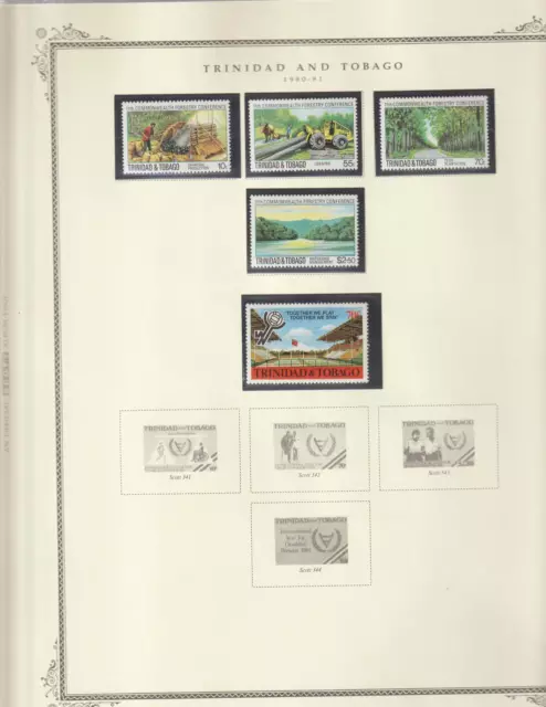 Trinidad and Tobago Collections 1958-1994, 14 Scott Specialty Pages MNH MH used 3