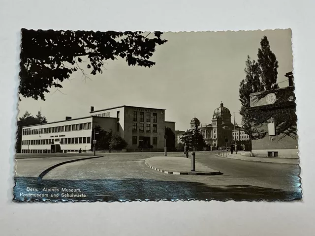 Bern Switzerland Photo Postcard Vintage Berne Alpines Museum Postmuseum Wehrli