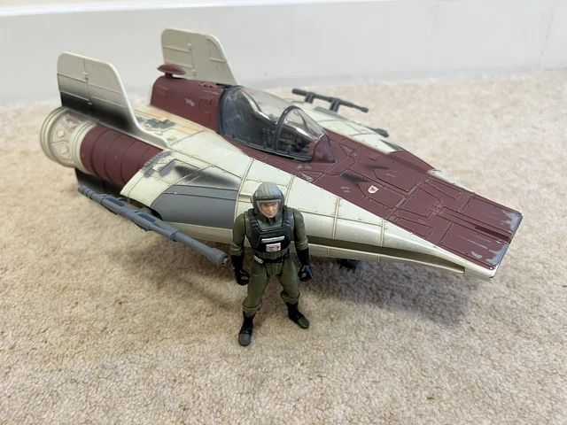 STAR WARS A-WING REBEL ALLIANCE FIGHTER POTF 1997 Hasbro Power of the Force