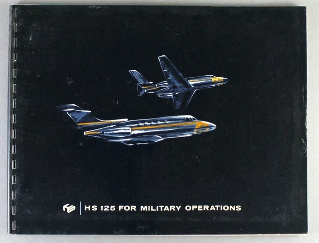 Hawker Siddeley Hs 125 Military Operations Manufacturers Brochure Air Force Raf