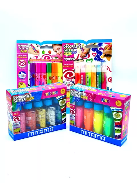 Mitama Decorative Glitter Glue Colla Decorativa Set