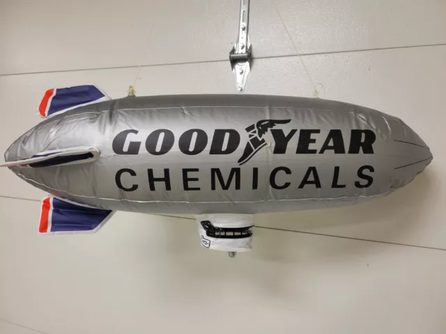 NEW Vintage Goodyear Inflatable Blimp ( CHEMICALS )  Red White And Blue RARE