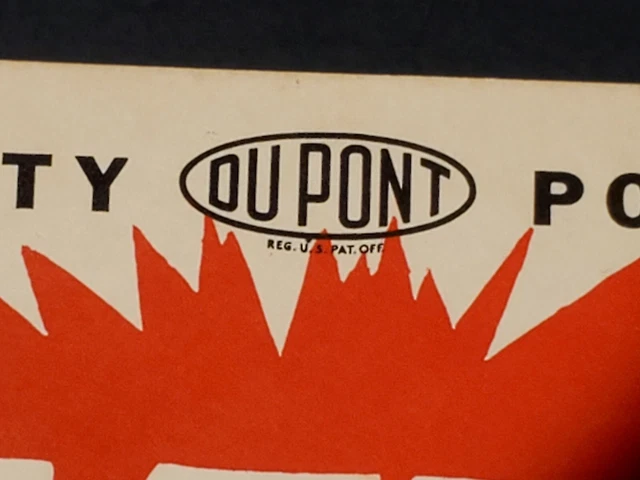 Vintage Du Pont Mine Saftey Poster Explosives Department Mining Blasting Miner 6