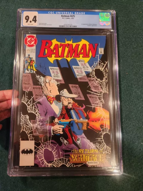 Batman #475 CGC 9.4 /  1st Appearance of Renee Montoya DC Comics 1992