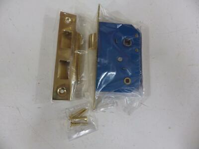 Superior brass 9062 3 lever privacy bathroom lock,45 mm backset,polished brass