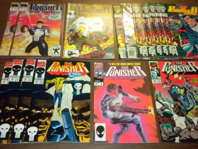 (16) THE PUNISHER WAR JOURNAL 2099 Marvel Comics 1986-1993 dealer/investor LOT