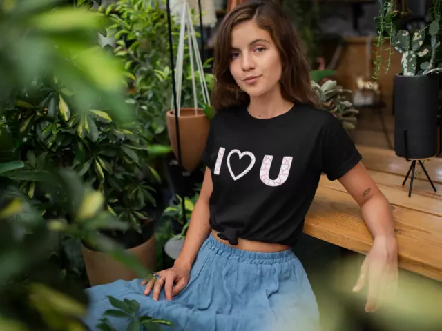 I Love U Shirt, Cute T-shirt, Unisex Valentines T- Shirt, Valentine's Day Gift.