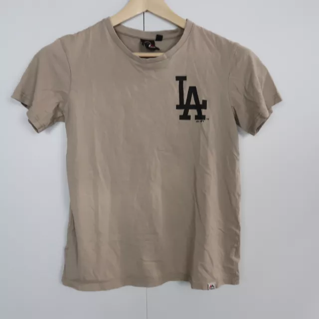 Los Angeles Dodgers Kids Boys T-Shirt Youth Size XL Brown LA MLB Majestic