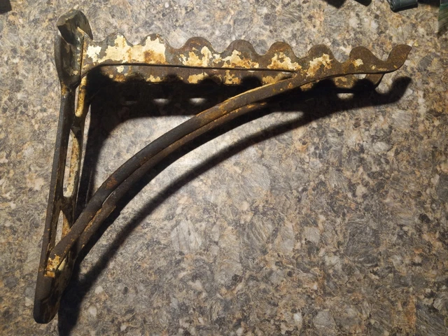 Antique Cast Iron Handled Horse Tack Harness Tool Wall Rack Holder Barn Hook