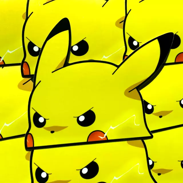 Pikachu Anime Peeker Sticker Pokemon Car Decal