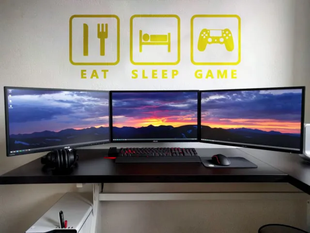 Eat Sleep Game Wall Art Gamer versione Xbox e Playstation