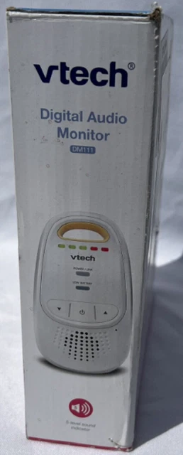 VTech  Audio Baby Monitor Rechargeable Battery Long Range Sound Indicator NIB