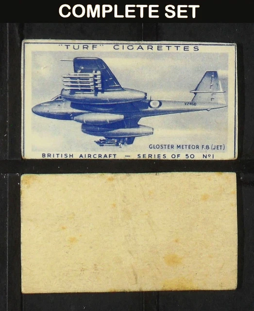 turf cigarette cards british aircraft VINTAGE CARRERAS TURF CIGARETTE CARDS British Aircraft SELECTION CHOOSE  £1.49