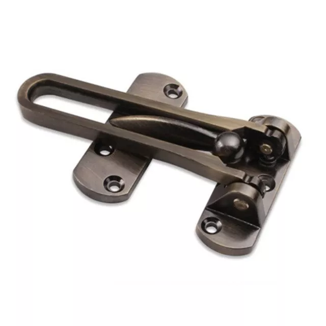 Deco Essentials Bronze 3in Security Swing Bar Lock for Hinged Swing-in Doors