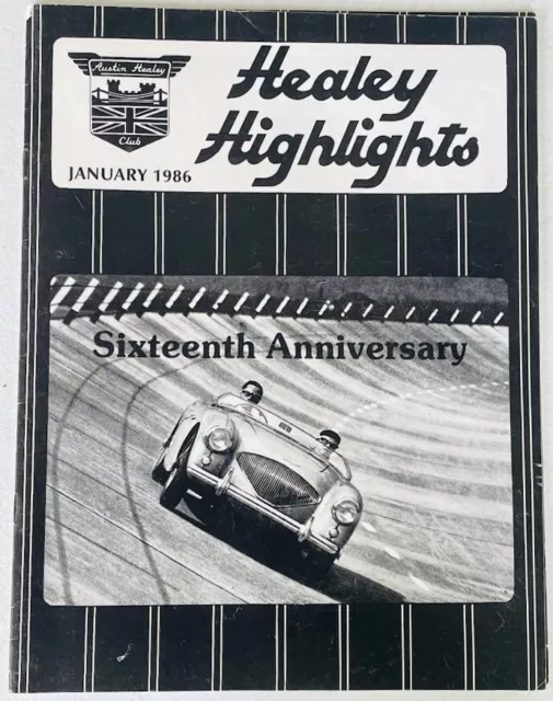 AUSTIN HEALEY HIGHLIGHTS AUTOMOBILE MAGAZINE 16th Anniversary 100-6 Articles