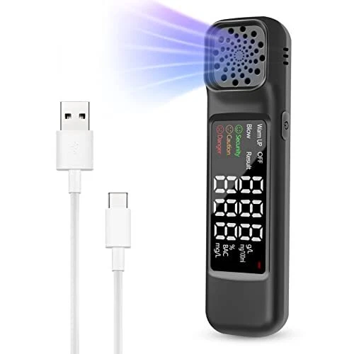 motomoyo Ethylotest Electronique Professionnelle, Alcootest Portable avec Ecran