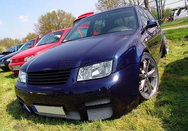 Calandre Avant Noire Sport Pour VW Vento 1992-1998 - Sans Emblème, Plastique ABS, Prête à Peindre