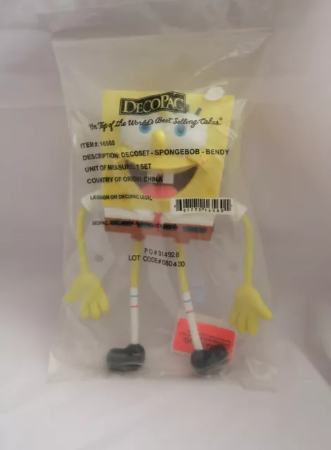Decopac Spongebob Bendy Cake Topper 16560 Approx 7-1/4" Tall