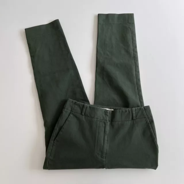 Diane Von Furstenberg Size 4 High Rise Slim Fit Pants Green