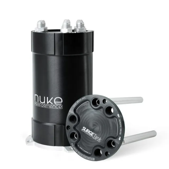 Nuke Performance 3L pentola vorticosa/serbatoio sovratensione carburante (per 1-3 pompe carburante esterne)