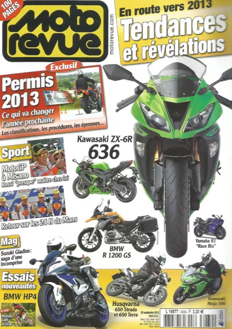 Moto Revue N°3939 Kawa Zx-6R 636 / Bmw R 1200 Gs / Husqvarna 650 Strada & Terra