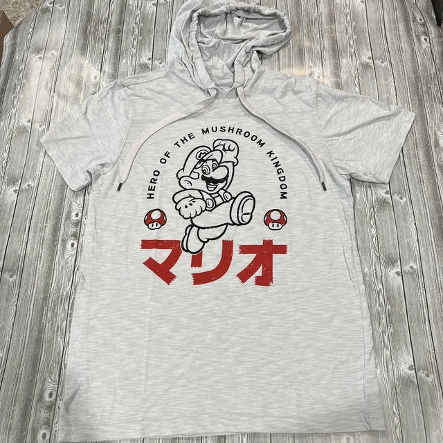 SUPER MARIO JAPANESE Hero Of The Mushroom Kingdom Unisex Hooded TShirt