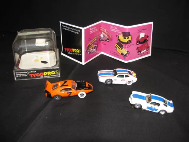 VINTAGE TYCO PRO 2 SLOT CARS, Lot of 3