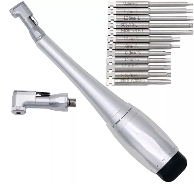 Kit de clé dynamométrique universelle pour implant dentaire avec 12 tournevis CE