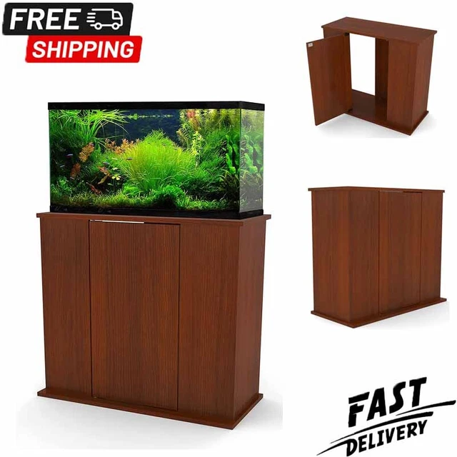 29/37 Gallon Wood Aquarium Stand w/ Storage Cabinet Shelf Fish Tank Stand Cherry