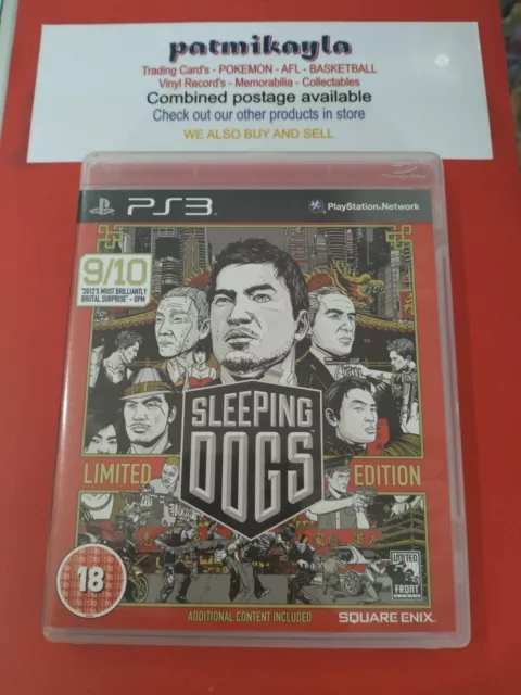 Sleeping Dogs Limited Edition, Playstation 3 Game, USED