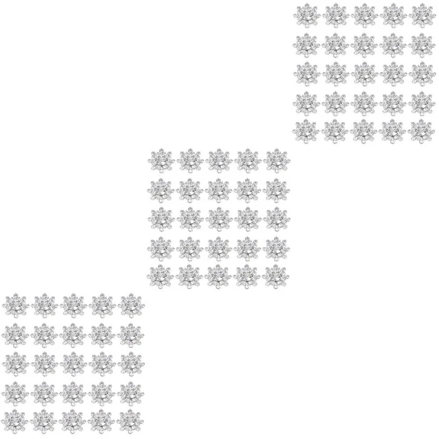 Metal Buttons Flatback Pearl Beads Snowflake Drill Buckle Multipurpose
