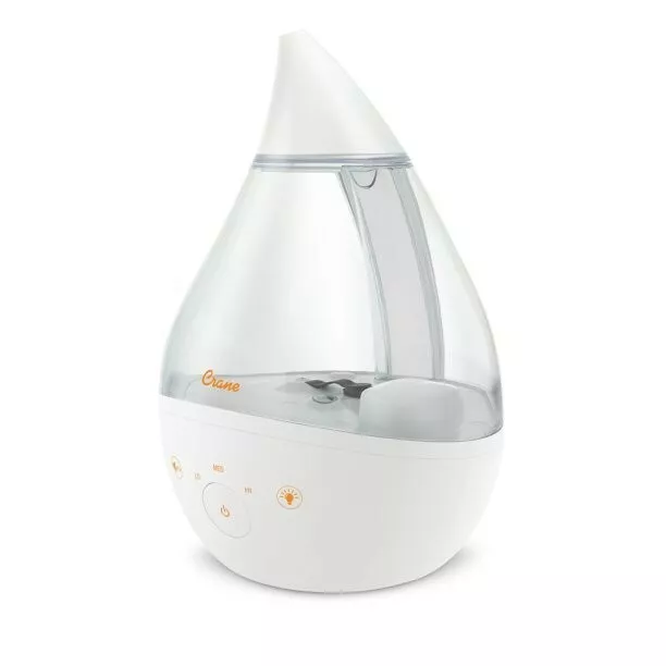 Crane Top Fill Drop 1 Gallon Ultrasonic Cool Mist Humidifier with Sound Machine 2