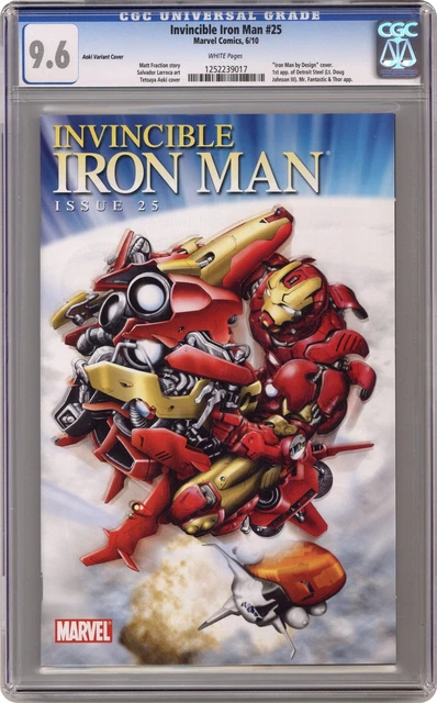 Invincible Iron Man #25E By Design 1:15 Variant CGC 9.6 2010 1252239017