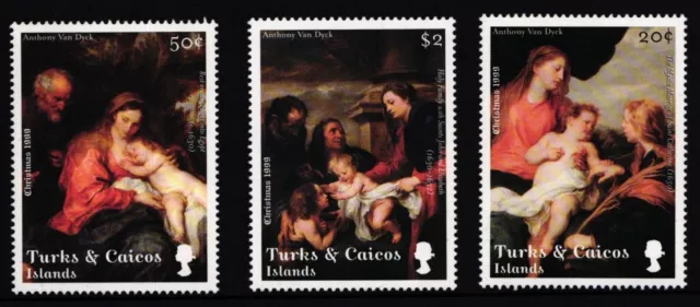 Islas Turcas y Caicos 1503-1505 sin usar Navidad #II427