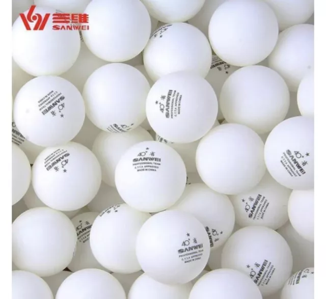 Sanwei Plastic 40+ 1 Star Table Tennis Balls 6 Pack 2