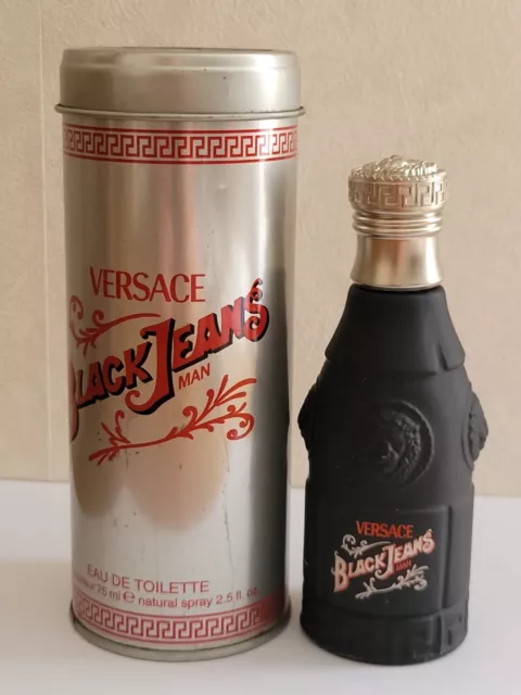 FACTICE eau de toilette et boîte VERSACE Black Jeans Man/flacon bouteille parfum