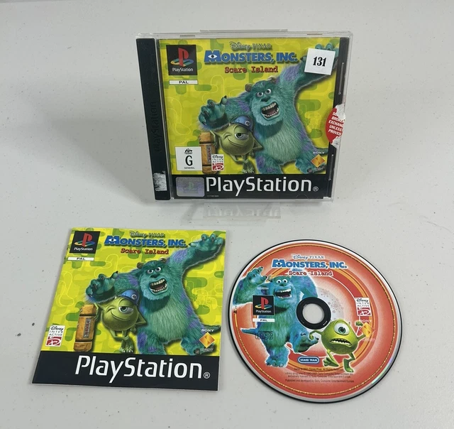 MONSTERS INC. SCARE Island - Playstation 1 (PS1, 2001) Complete W ...