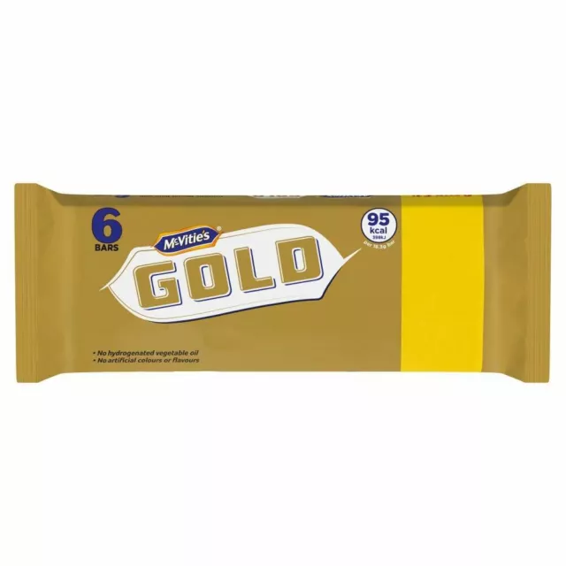 Lingots d'or McVitie's - 6 lingots par paquet - Lot de 6
