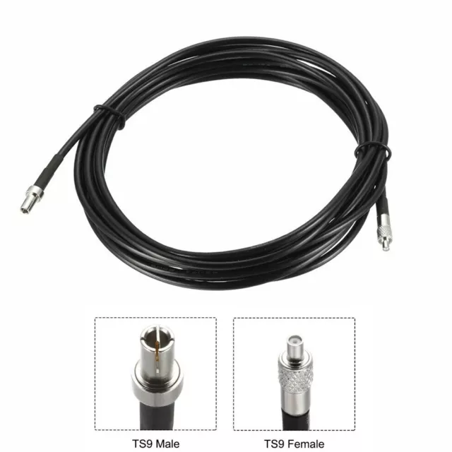 Langlebig Koaxial Kabel Überbrückungskabel TS9-Stecker Auf TS9-Buchse 1Stk