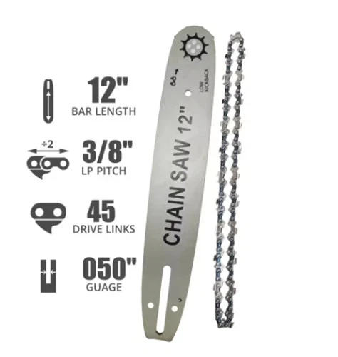 Lama Per Motosega Da Carving 25cm - Con Barra E Catena, Per Scultura Legno - Foto 2