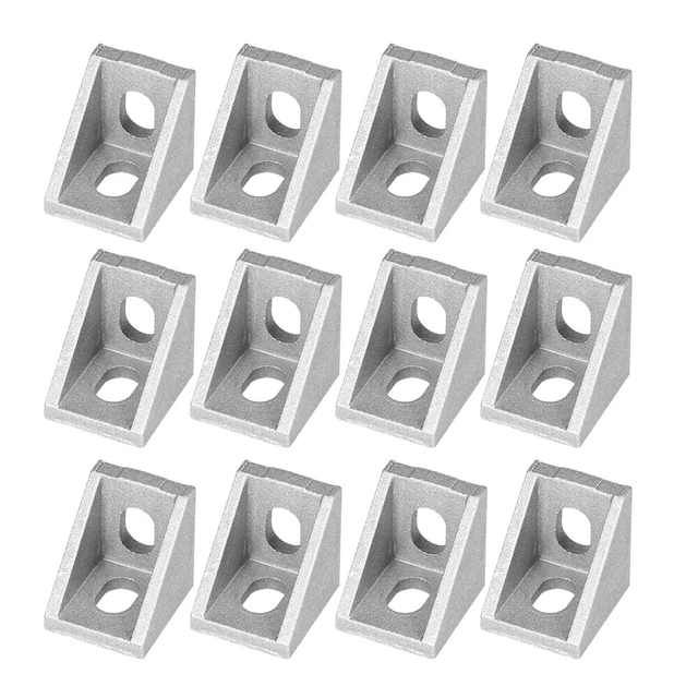 25Pcs Aluminum Fasten Fitting Metal Corner Bracket 3D Printers CNC Routers
