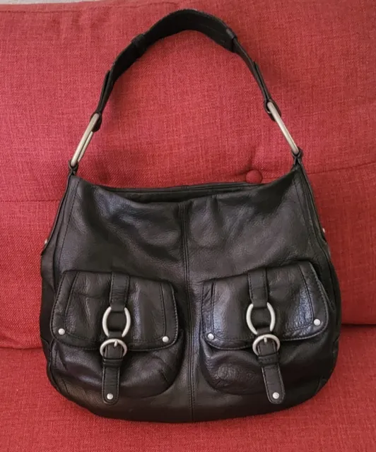 DESIGNER SIGRID OLSEN Black Leather Handbag