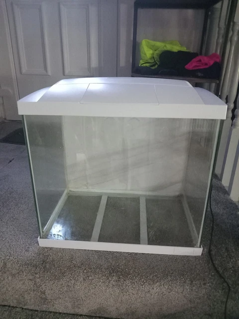 WHITE Fish Tank - Superfish Start 50 Aquarium - LED LIGHT White