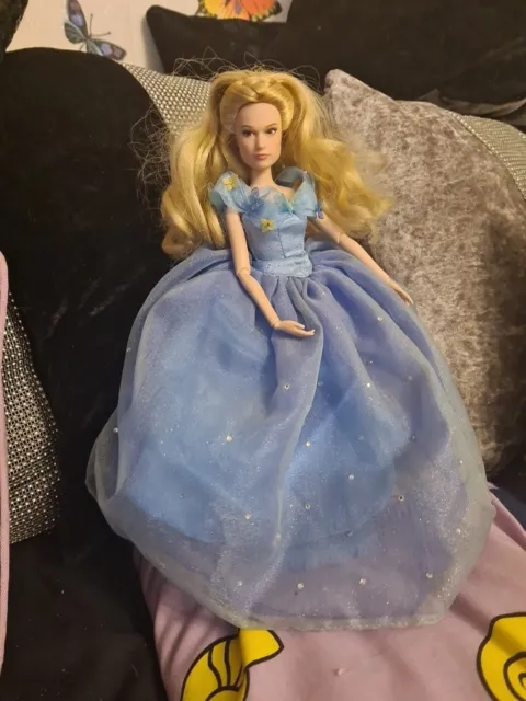 Cinderella Doll Live Action Blue Dress.