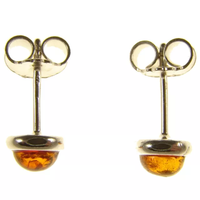 Baltic Amber Sterling Silver 925 Ladies Designer Stud Earrings Jewellery Jewelry