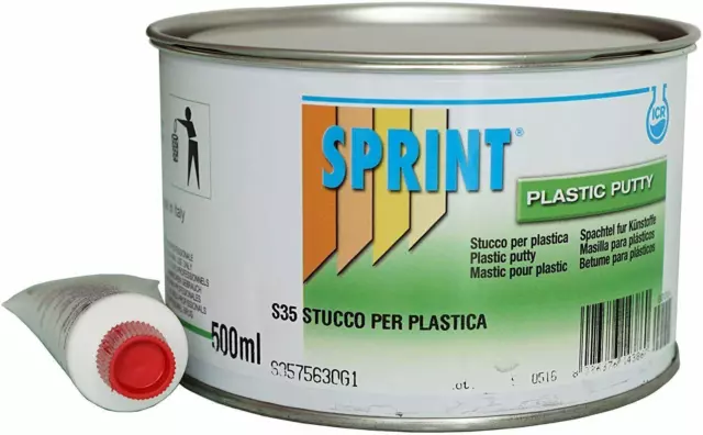 STUCCO PER PLASTICA S35 Sprint 500Ml + Induritore EUR 15,99