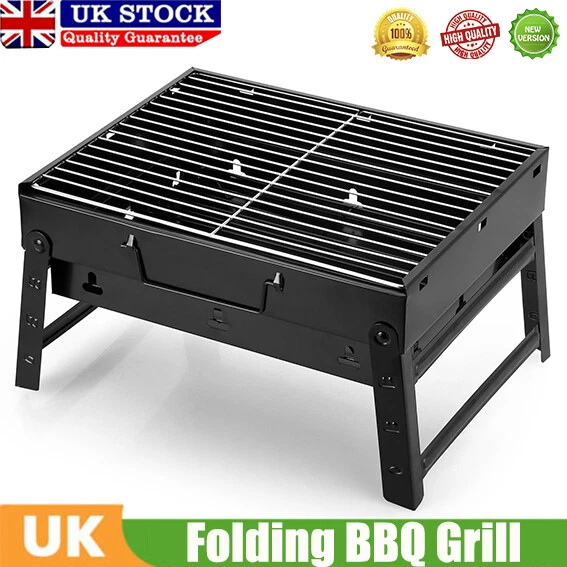 COMPACT BBQ GRILL Charcoal Barbecue Firepit Outdoor Camping Picnic