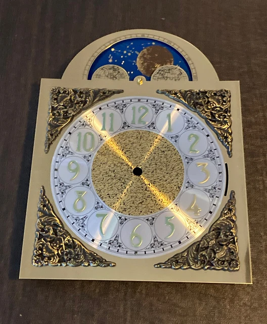 KRAUSS GRANDFATHER CLOCK Moon Phase Dial For Hermle Chain Chime