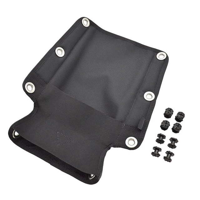 Enhanced Support and Stability Diving Back Pad with Stainless Steel Air Eye Red